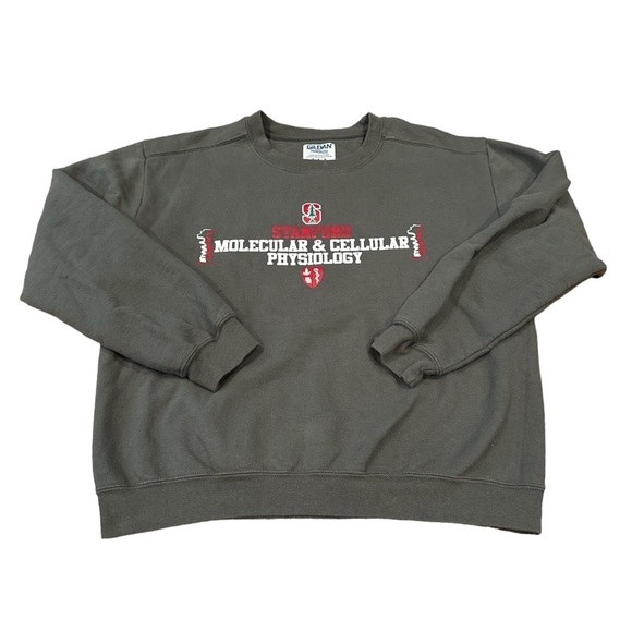 Stanford university college crewneck sweatshirt women’s medium grey sciences - Picture 1 of 5